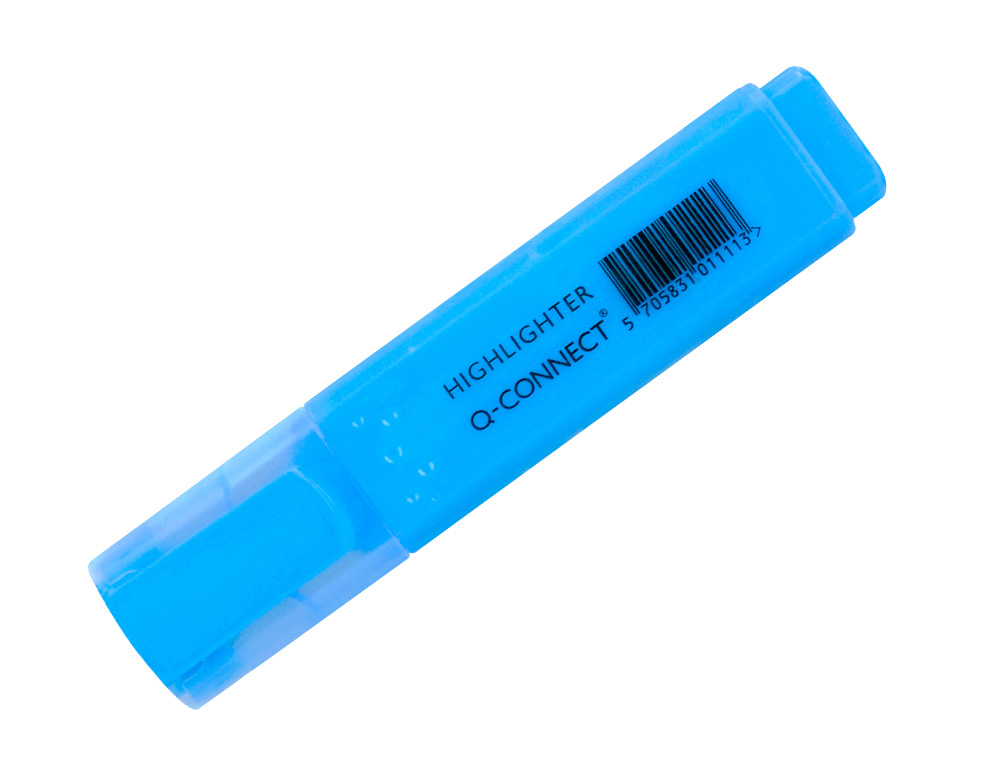 SURLIGNEUR Q-CONNECT TRAC 2/5 MM POINTE BISEAUTE COULEURS CLATANTES BLEU