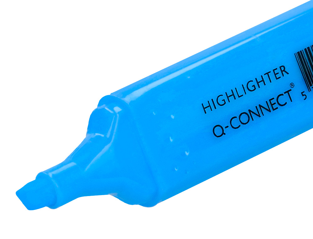 SURLIGNEUR Q-CONNECT TRAC 2/5 MM POINTE BISEAUTE COULEURS CLATANTES BLEU
