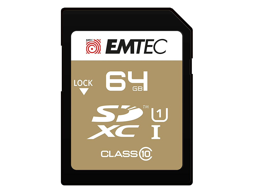 CARTE MEMOIRE EMTEC MICRO SD HC 64GB CLASSE 10 ELITE GOLD