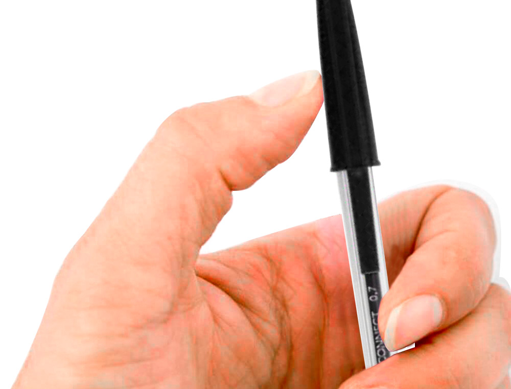 STYLO-BILLE Q-CONNECT ÉCRITURE MOYENNE 0.7MM ENCRE CLASSIQUE BILLE INDÉFORMABLE CAPUCHON COULEUR ENCRE NOIR