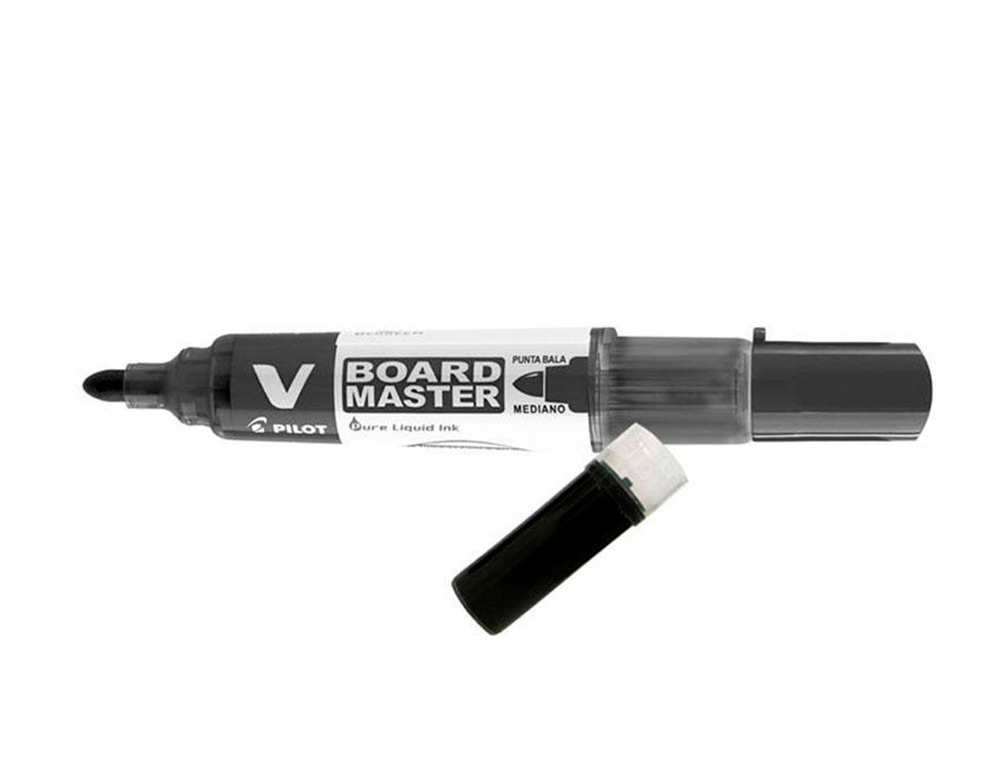 RECHARGE PILOT WBS-VS POUR MARQUEURS V BOARD MASTER TRACÉ 2MM ENCRE LIQUIDE BASE ALCOOL COULEURS VIVES NOIR