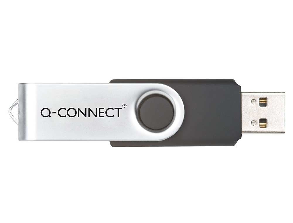 CLÉ USB Q-CONNECT 2.0 8GB VITESSE LECTURE 15MB/S ÉCRITURE 5MB/S CAPUCHON ROTATIF