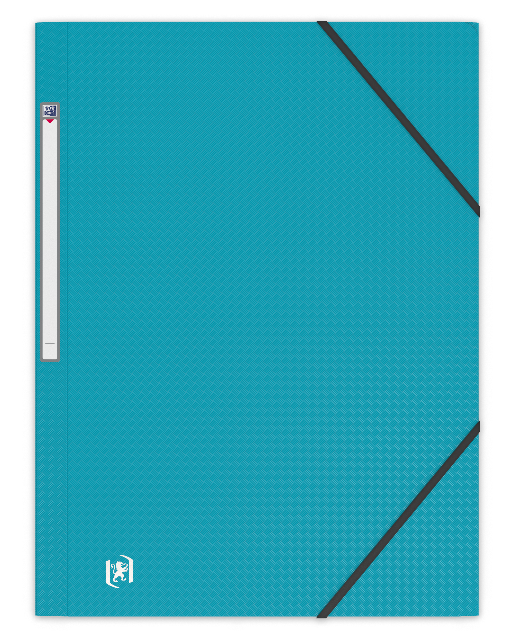 CHEMISE 3 RABATS ELBA MEMPHIS POLYPROPYLNE OPAQUE 5/10E SATIN A4 24X32CM TIQUETTE DOS LASTIQUE COLORIS TURQUOISE