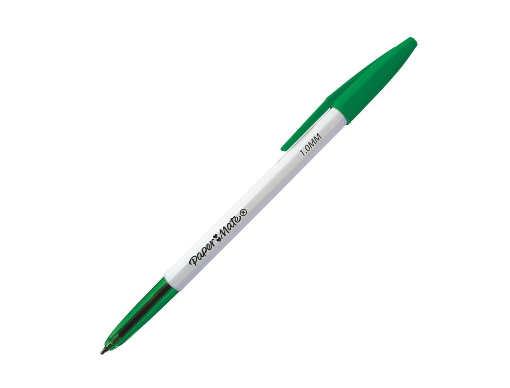 BILLE REYNOLDS 045 VERT STYLO A BILLE - PAPERMATE 045 - POINTE MOYENNE - VERT