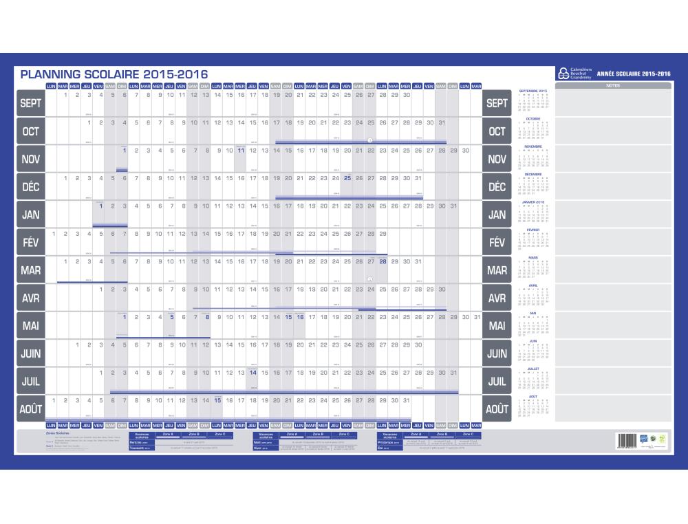 PLANNING 12M 60X99 SCOLAIRE PLANNING 12M 60X99
